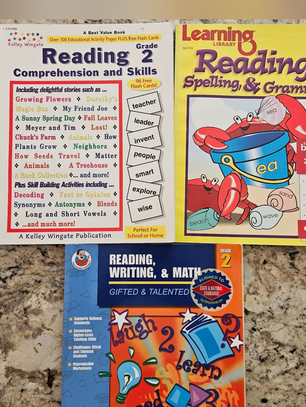 Reading Writing Math Workbooks Comprehension Grade 2 Classroom Teaching